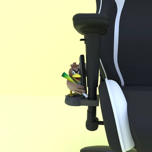 083 Farfetch'd – Giá đỡ remote gắn tay vịn ghế (Pokemon) | STL - Image 2