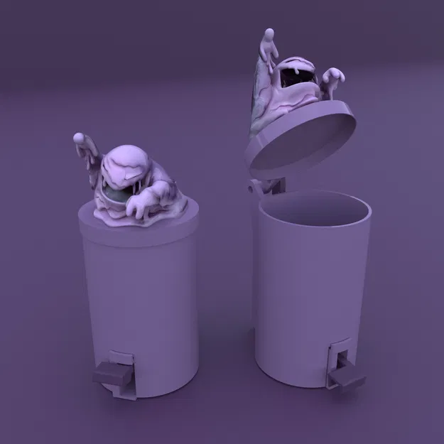 Mẫu 3D in được 069 Muk pedal bin Pokemon (STL) - Image 1