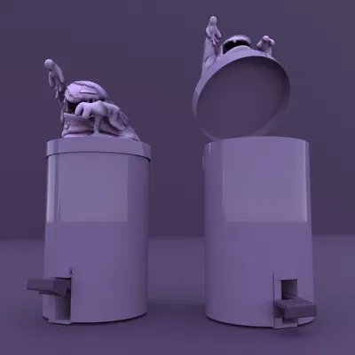 Mẫu 3D in được 069 Muk pedal bin Pokemon (STL)