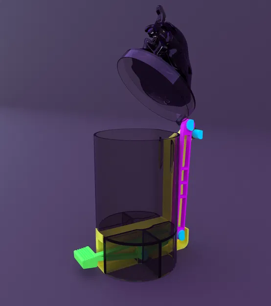 Mẫu 3D in được 069 Muk pedal bin Pokemon (STL) - Image 3