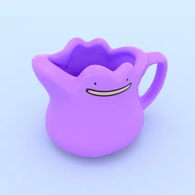 Mẫu 3D ly Ditto Pokemon (Ditto mug) 132 – STL/OBJ