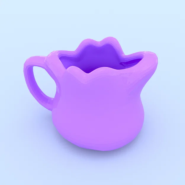 Mẫu 3D ly Ditto Pokemon (Ditto mug) 132 – STL/OBJ - Image 2