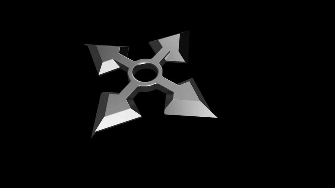 Ninja Star 4 points V3 – Phi tiêu ninja 4 cánh - Image 1