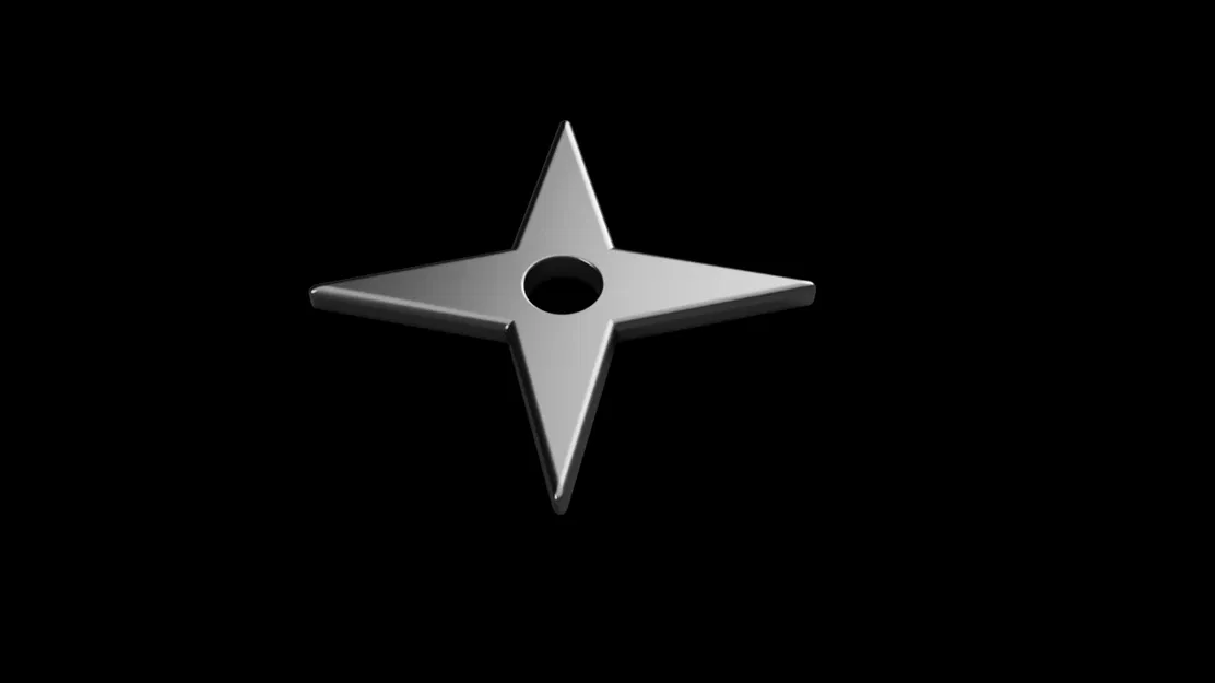 Phi Tiêu Ninja 4 Cánh (Ninja Star 4 points) - Image 2