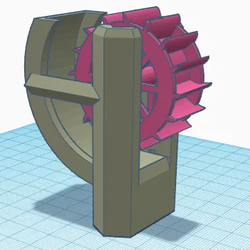 Bộ Bánh Xe Nước Gắn Thêm Cho Desktop Fountain của 3dPrintys