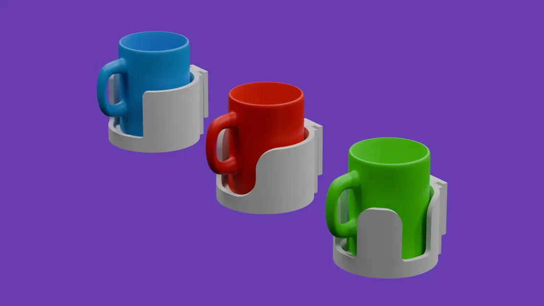 Giá đỡ ly/cốc (Cup/Mug Holder) cho Desk Clamp Modular Holder - Image 1