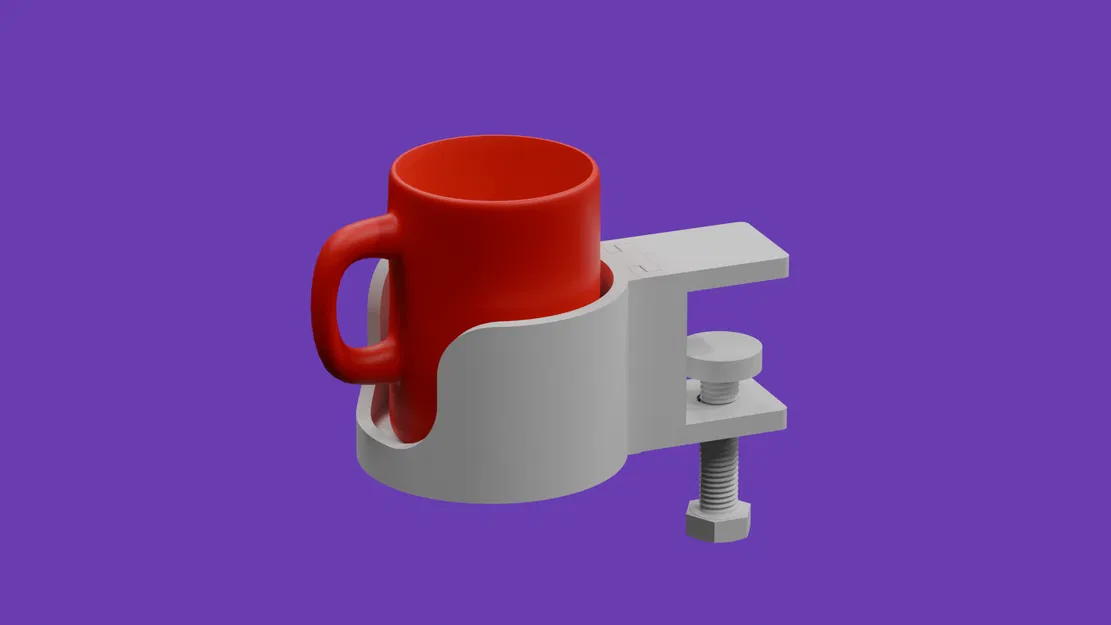 Giá đỡ ly/cốc (Cup/Mug Holder) cho Desk Clamp Modular Holder - Image 2