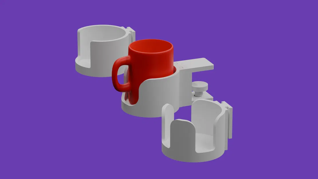 Giá đỡ ly/cốc (Cup/Mug Holder) cho Desk Clamp Modular Holder - Image 4