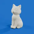 Sitting Cat – Mẫu mèo ngồi cartoon 3D dễ thương - Thumbnail 3
