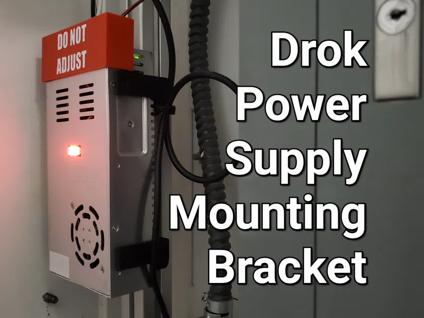 Giá đỡ lắp đặt cho bộ nguồn Drok (Mounting Bracket for Drok Power Supply) - Image 1
