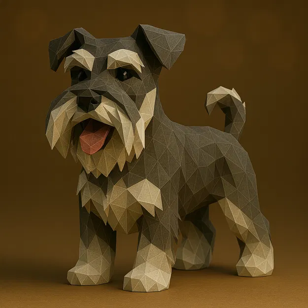 Chó Schnauzer Mini (Low-poly) – Dog - Schnauzer Mini - Image 1