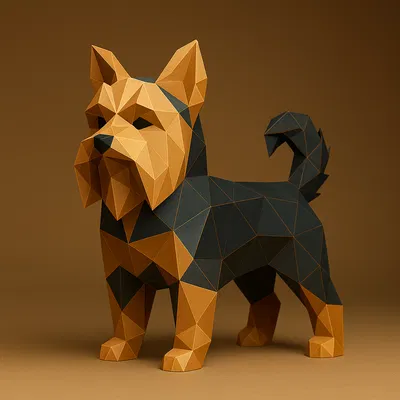 Chó Yorkshire Terrier (Low-poly) - Dog - Yorkshire Terrier