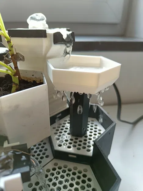 Plateau modular cho Desktop Fountain: nhiều dòng chảy/hiệu ứng mưa - Image 1