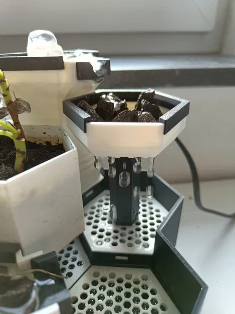 Plateau modular cho Desktop Fountain: nhiều dòng chảy/hiệu ứng mưa - Image 2