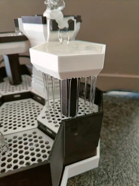 Plateau modular cho Desktop Fountain: nhiều dòng chảy/hiệu ứng mưa - Image 6