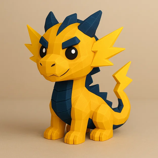 Mini Electric Dragon (Rồng Điện Mini) Low-poly - Image 1