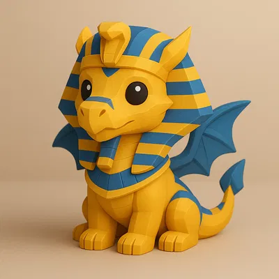 Mini Pharaoh Dragon – Rồng Pharaoh Mini Low-Poly