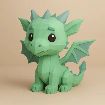 Mini Wind Dragon – Rồng Gió Mini Low-Poly