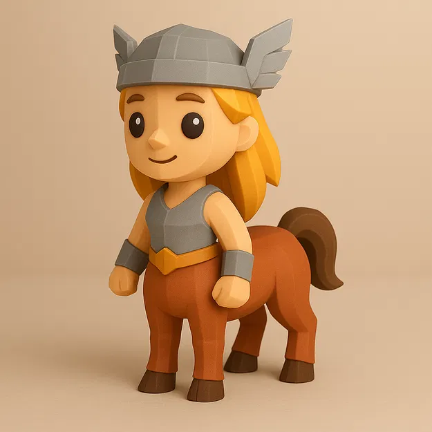 Mini Centaur – Mô hình low-poly Nhân Mã trang trí - Image 1