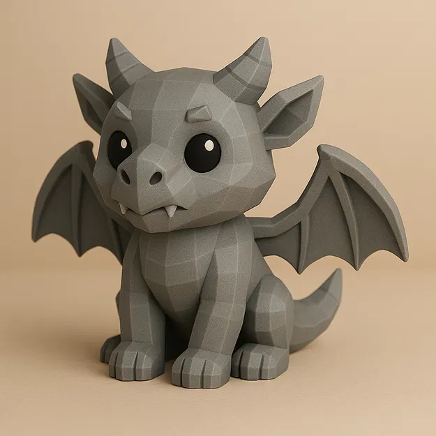 Mini Gargoyle – Tượng Gargoyle Mini canh gác phong cách lowpoly - Image 1