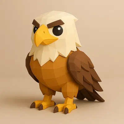 Mini Roc – Mô hình chim Roc mini lowpoly trang trí