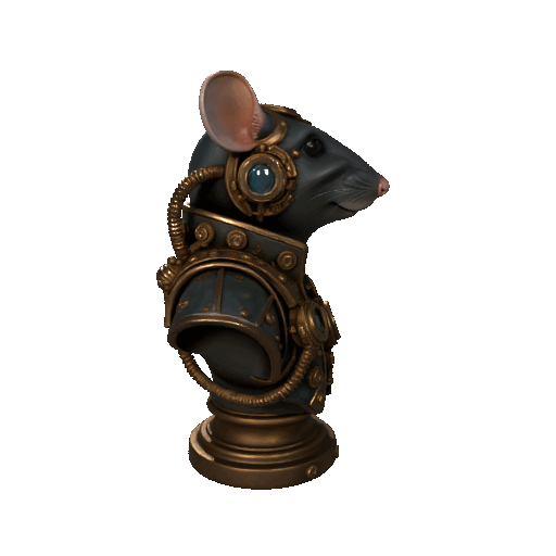 Chuột phong cách steampunk