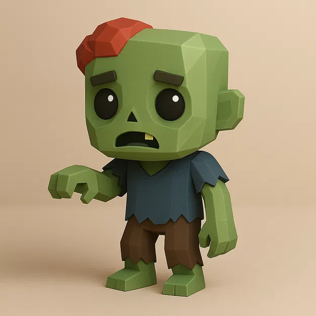 Mini Zombie – Mô hình zombie mini dễ thương để sưu tầm - Image 1