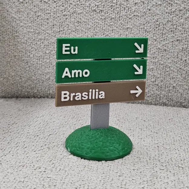 I Love Brasilia – Bảng/biển chữ “I Love Brasília” - Image 1