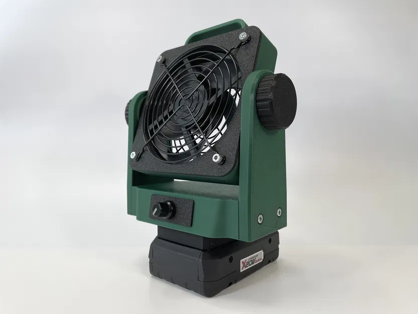 Quạt để bàn Modular 120mm (Tuỳ chọn ngàm pin Parkside X20V) - Image 1