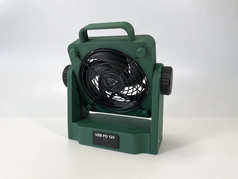 Quạt để bàn Modular 120mm (Tuỳ chọn ngàm pin Parkside X20V) - Image 6