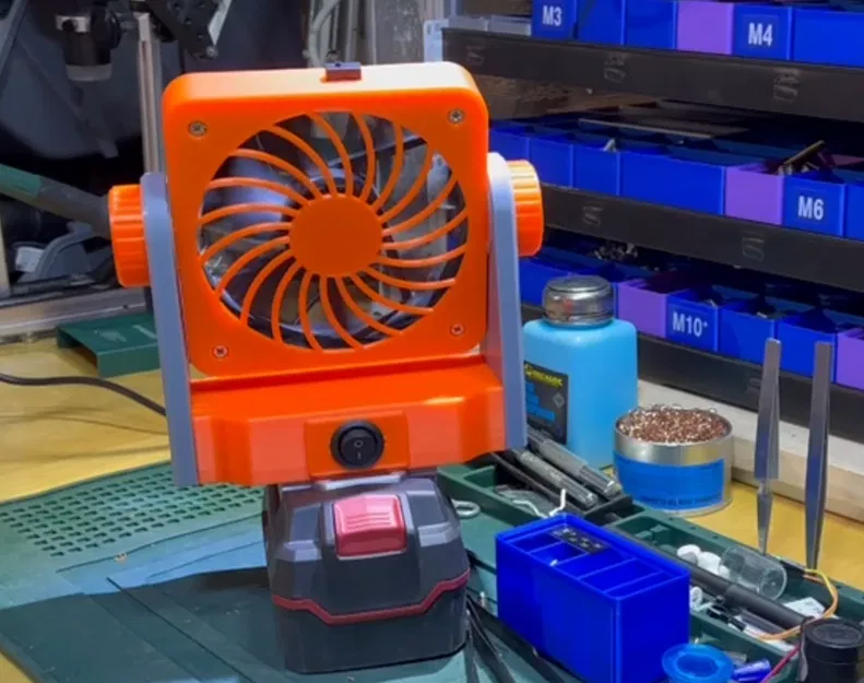 Đế và tấm lưng cho Modular Desk Fan: step down to hơn & công tắc tròn - Image 2