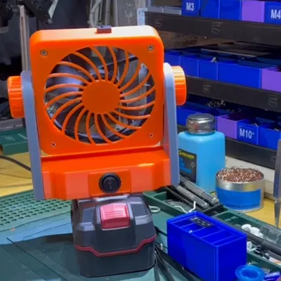 Đế và tấm lưng cho Modular Desk Fan: step down to hơn & công tắc tròn