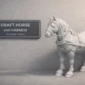 Ngựa kéo Belgian (Draught/Draft) kèm bộ Harness/Tack - Thumbnail 1