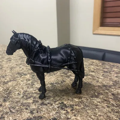 Ngựa kéo Belgian (Draught/Draft) kèm bộ Harness/Tack