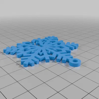 Móc treo trang trí bông tuyết (Snowflake ornament)