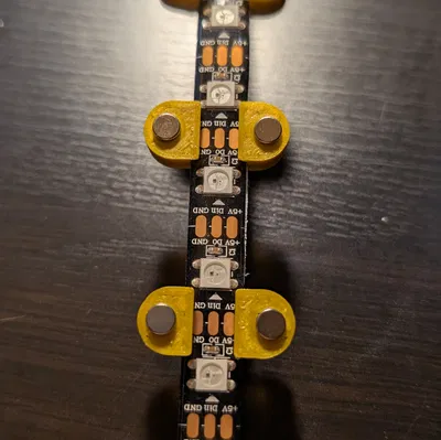 Ngàm gắn LED Strip nam châm (Magnetic LED Strip Bracket)