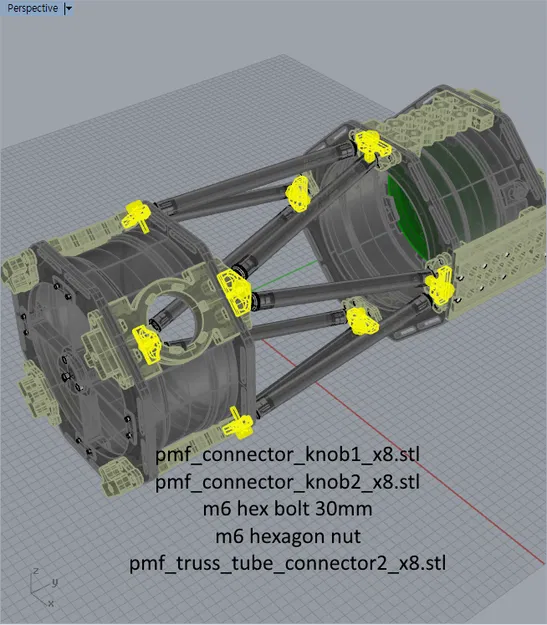 Kính thiên văn Newtonian truss carbon 8 inch - Image 64