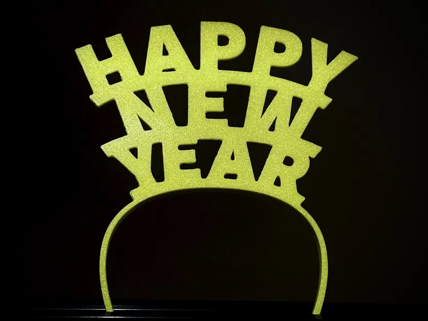 Băng đô topper “Happy New Year” cho Labubu (Spiral Vase) - Image 3