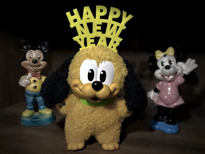 Băng đô topper “Happy New Year” cho Labubu (Spiral Vase) - Image 6