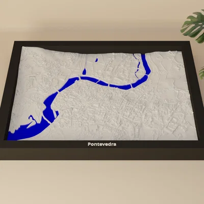 Pontevedra, Tây Ban Nha - Mô hình 3D thu nhỏ