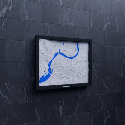 Pontevedra, Tây Ban Nha - Mô hình 3D thu nhỏ