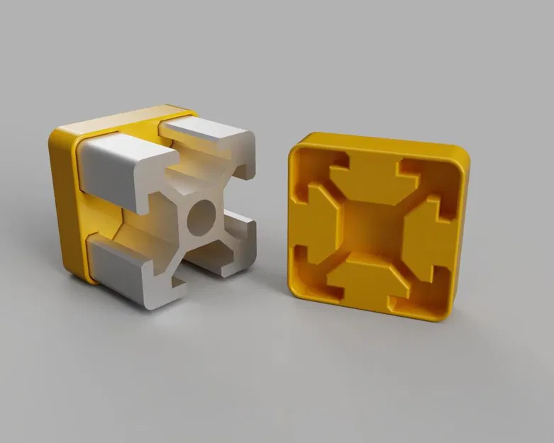 Nắp bịt đầu nhôm định hình 2020 (2020 extrusion end cap) - Image 3