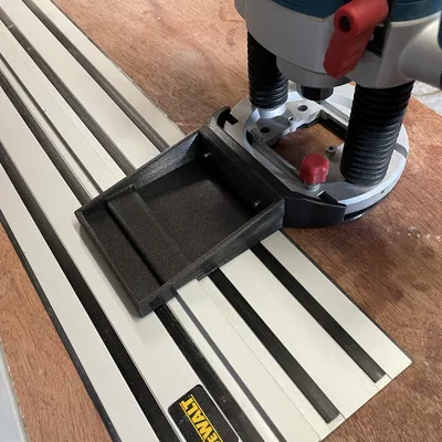 Router Track Sled - Bàn trượt dẫn hướng router theo track saw