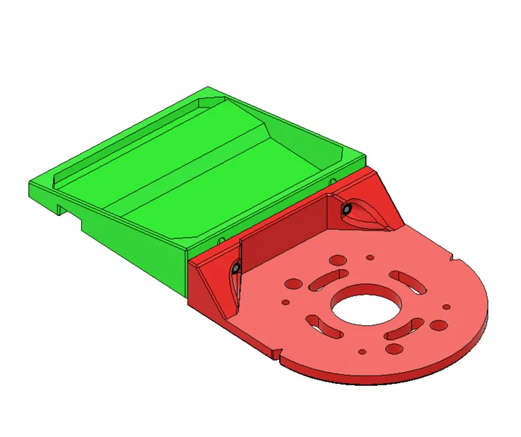 Sled trượt Router Track cho DeWalt DCW600 - Image 1