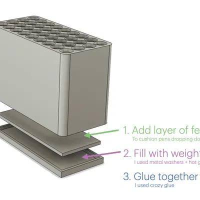 Giá cắm bút Zebra Mildliner (có thể tuỳ biến)