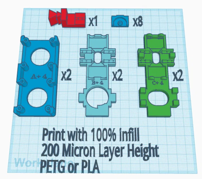 Linh kiện nâng cấp 3DChameleon Mk4 có kẹp ống PTFE - Image 1