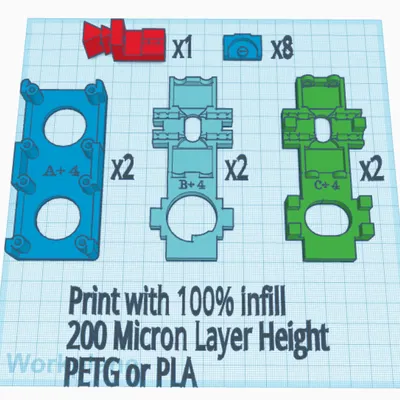 Linh kiện nâng cấp 3DChameleon Mk4 có kẹp ống PTFE