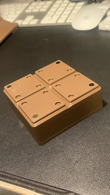 Giá đỡ bóng vệ sinh mũi hàn & khay giữ mũi hàn Pinecil (Gridfinity 2x2) - Image 3