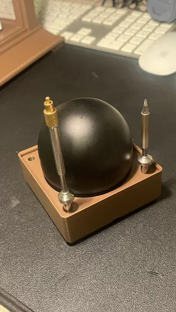 Giá đỡ bóng vệ sinh mũi hàn & khay giữ mũi hàn Pinecil (Gridfinity 2x2) - Image 7