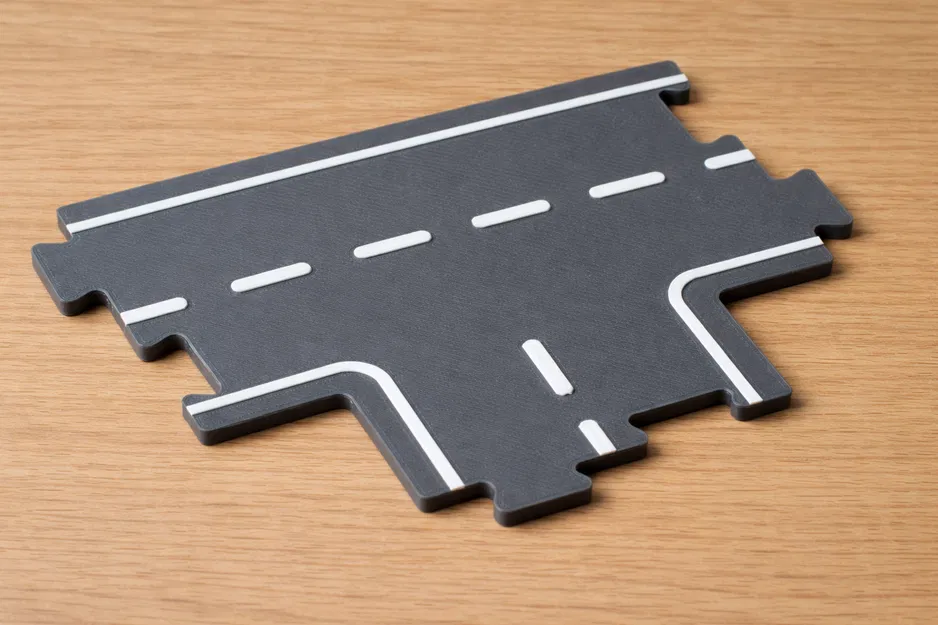 Phụ kiện đường gỗ Lidl Playtive tương thích – Ngã ba chữ T + đoạn thẳng ngắn - Image 1